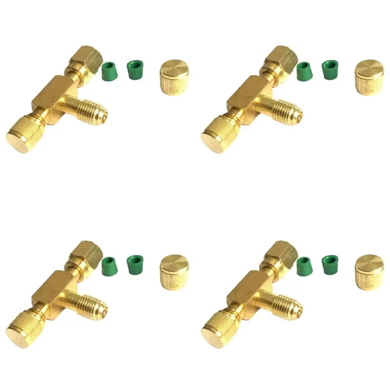 Exquisite-4X T-Adapter With Swivel 1/4 SAE Male Thread Fittings New Pump Solid Brass Refrigeration Service Valve
Exquisite-4X T-Adapter With Swivel 1/4 SAE Male Thread Fittings New Pump Solid Brass Refrigeration Service Valve