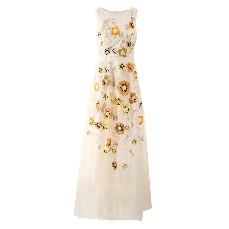 Top Quality New Long Dress 2024 Spring Summer Wedding Party Women Sequined Lace Embroidery Luxurious Long Mesh Maxi Dresses XXL
Top Quality New Long Dress 2024 Spring Summer Wedding Party Women Sequined Lace Embroidery Luxurious Long Mesh Maxi Dresses XXL