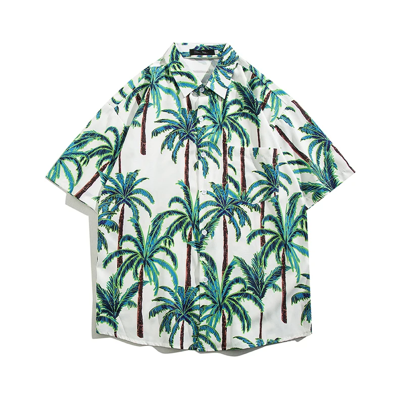 Beach Short Sleeve Shirt Summer New Korean Casual Loose Print Hawaii Travel Lapel Coats Thin Popular Quick-drying Couple Tops
Beach Short Sleeve Shirt Summer New Korean Casual Loose Print Hawaii Travel Lapel Coats Thin Popular Quick-drying Couple Tops