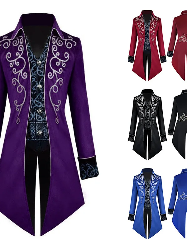 Men's Retro Tuxedo Coat Silver Performance Costume Halloween Cosplay Outerwear Spring 2026 Stage Costume Ethnic Wear
Men's Retro Tuxedo Coat Silver Performance Costume Halloween Cosplay Outerwear Spring 2026 Stage Costume Ethnic Wear