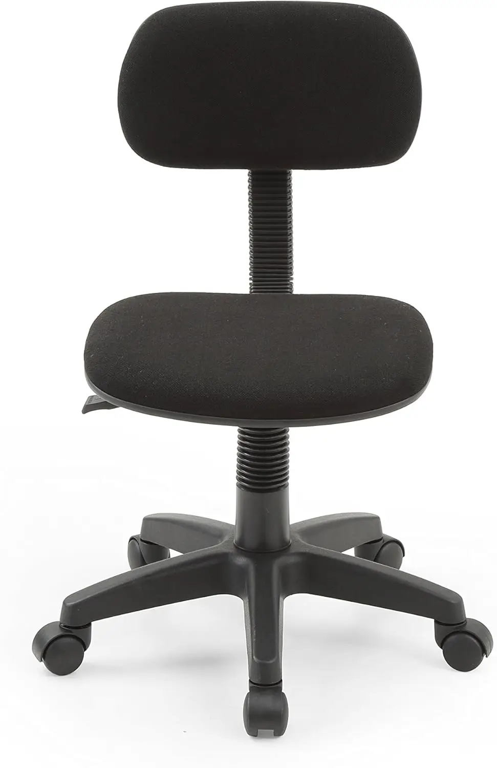 Armless, Low-Back, Adjustable Height, Swiveling Task Chair With Padded Back And Seat In Black
Armless, Low-Back, Adjustable Height, Swiveling Task Chair With Padded Back And Seat In Black