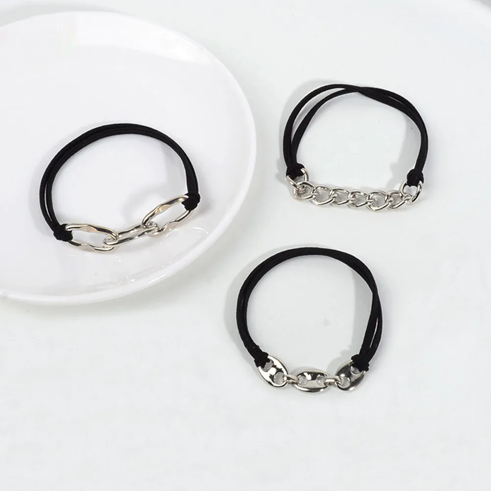 6Pcs Metal Link Hair Ties Elastic Ponytail Holders Lightweight Comfortable Wrist Bracelets for Women Sports Parties Hair
6Pcs Metal Link Hair Ties Elastic Ponytail Holders Lightweight Comfortable Wrist Bracelets for Women Sports Parties Hair