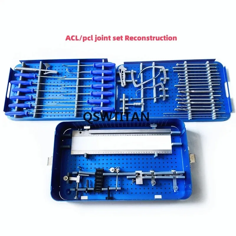 Orthopedic Knee ACL/PCL Ligament Reconstruction Instrument Set Arthroscopy Surgical Instruments
Orthopedic Knee ACL/PCL Ligament Reconstruction Instrument Set Arthroscopy Surgical Instruments