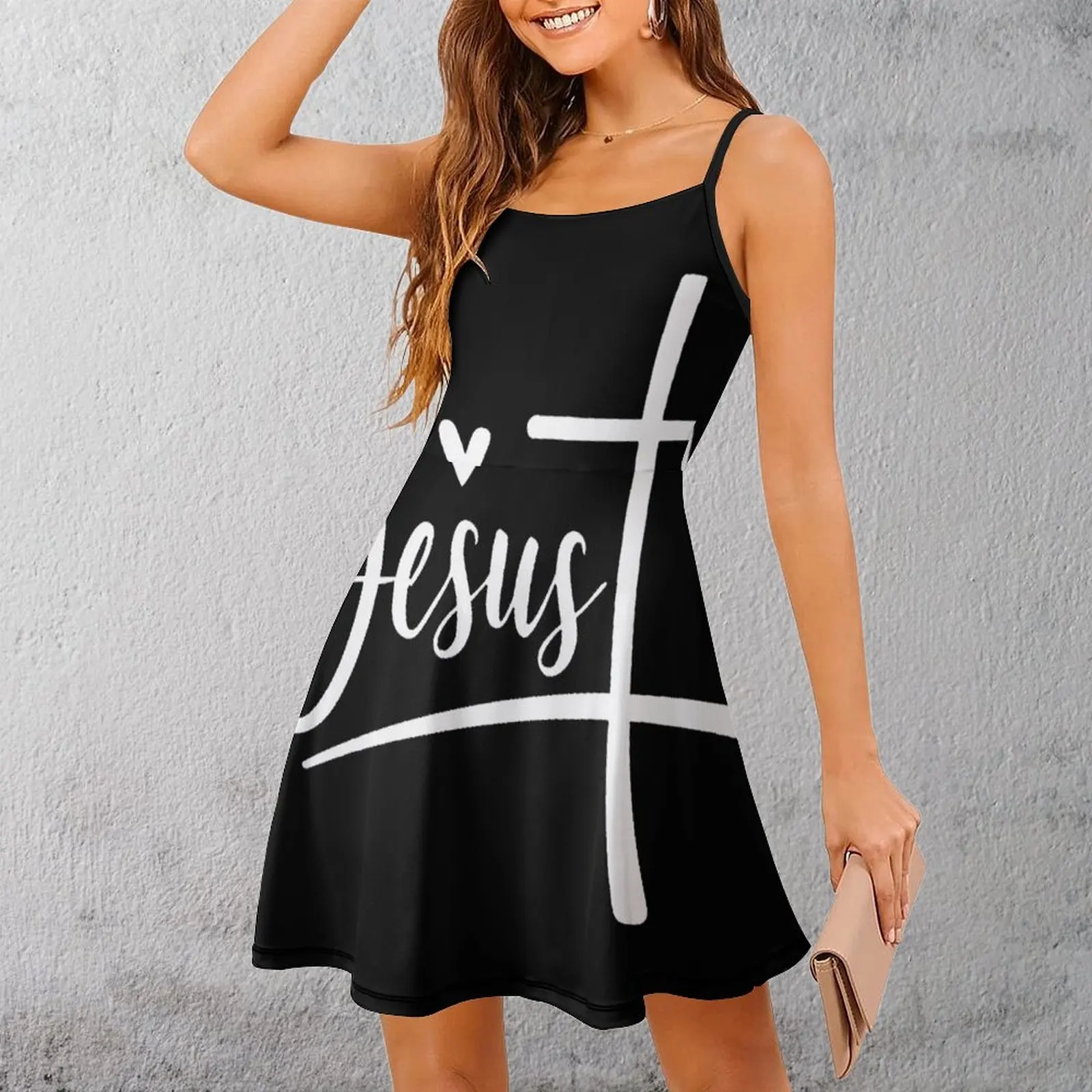 Jesus Cross Design Women's Sling Dress Novelty Sexy Woman's Gown Joke Cocktails Dresses
Jesus Cross Design Women's Sling Dress Novelty Sexy Woman's Gown Joke Cocktails Dresses