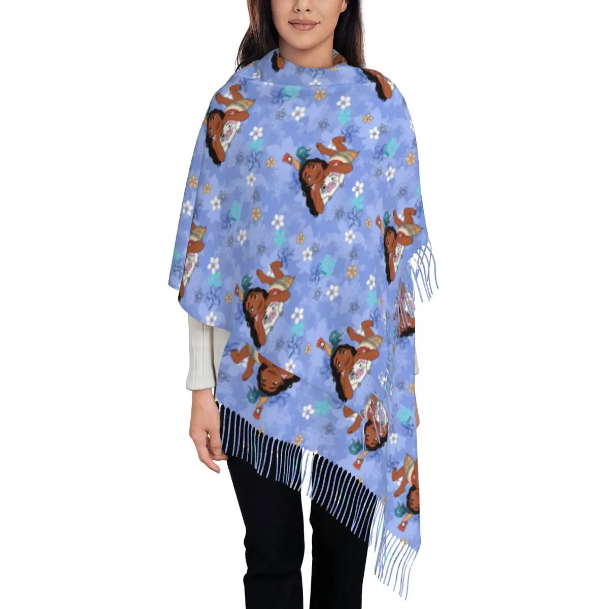 Custom Moana Cute Cartoons Tassel Scarf Women Winter Fall Warm Shawl Wrap Female Scarves
Custom Moana Cute Cartoons Tassel Scarf Women Winter Fall Warm Shawl Wrap Female Scarves