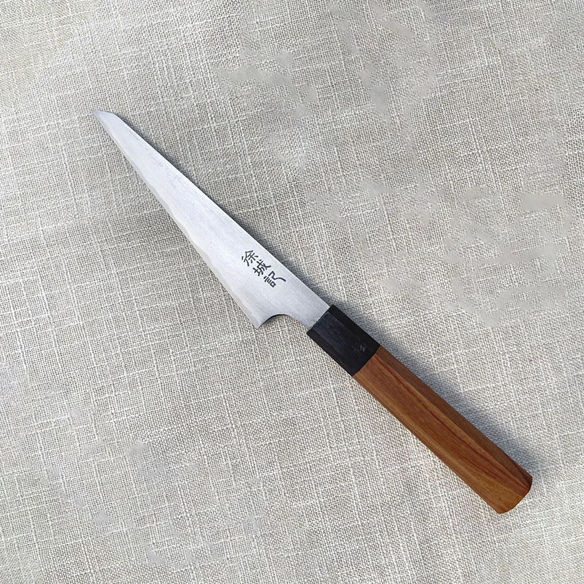 6.5 Inch Utility Knife T12A High-carbon Steel Sanmai-gawari Blade Wood Handle Chef Slicing Cleaver Boning Handmade Kitchen Knife
6.5 Inch Utility Knife T12A High-carbon Steel Sanmai-gawari Blade Wood Handle Chef Slicing Cleaver Boning Handmade Kitchen Knife