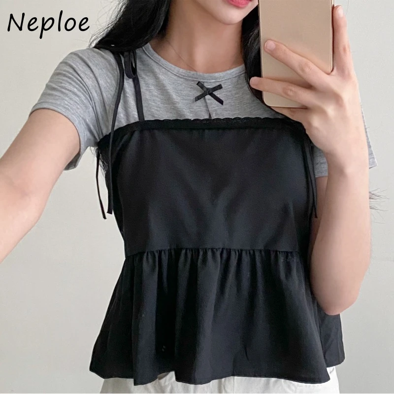 Neploe 2025 Summer New Lace Up Camisole Fashion All-match White Vest for Women Y2k E-Girl Slim Fit Sleeveless Shirts Tops
Neploe 2025 Summer New Lace Up Camisole Fashion All-match White Vest for Women Y2k E-Girl Slim Fit Sleeveless Shirts Tops