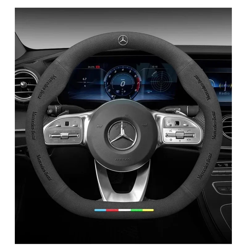 Car Steering Wheel Cover For Mercedes Benz A B C E S V Class GLB GLC GLE Sprinter Pilot SLK SLC W203 W204 ML Vito W176 W205 AMG
Car Steering Wheel Cover For Mercedes Benz A B C E S V Class GLB GLC GLE Sprinter Pilot SLK SLC W203 W204 ML Vito W176 W205 AMG