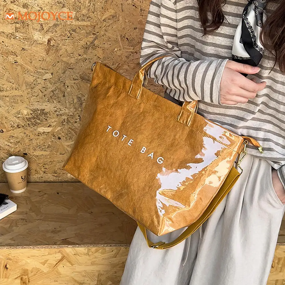 Women Top-Handle Bags Waterproof Tote Bag PVC Kraft Handbag Large Capacity Casual Crossbody Bag Daily Work Shopping Travel Pack
Women Top-Handle Bags Waterproof Tote Bag PVC Kraft Handbag Large Capacity Casual Crossbody Bag Daily Work Shopping Travel Pack