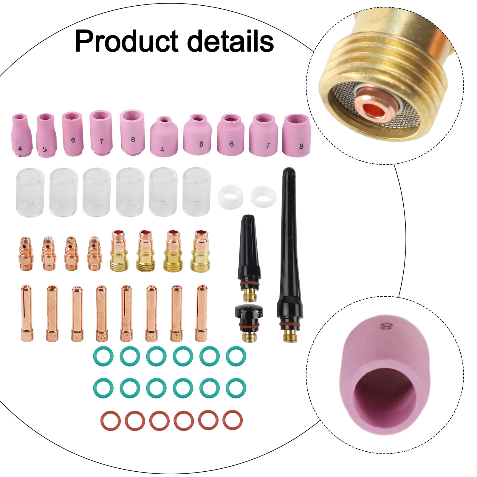 High Quality Industrial Welding Torch Accessories TIG Accessories Collets Consumables For Synopsis WP-17/18/26
High Quality Industrial Welding Torch Accessories TIG Accessories Collets Consumables For Synopsis WP-17/18/26