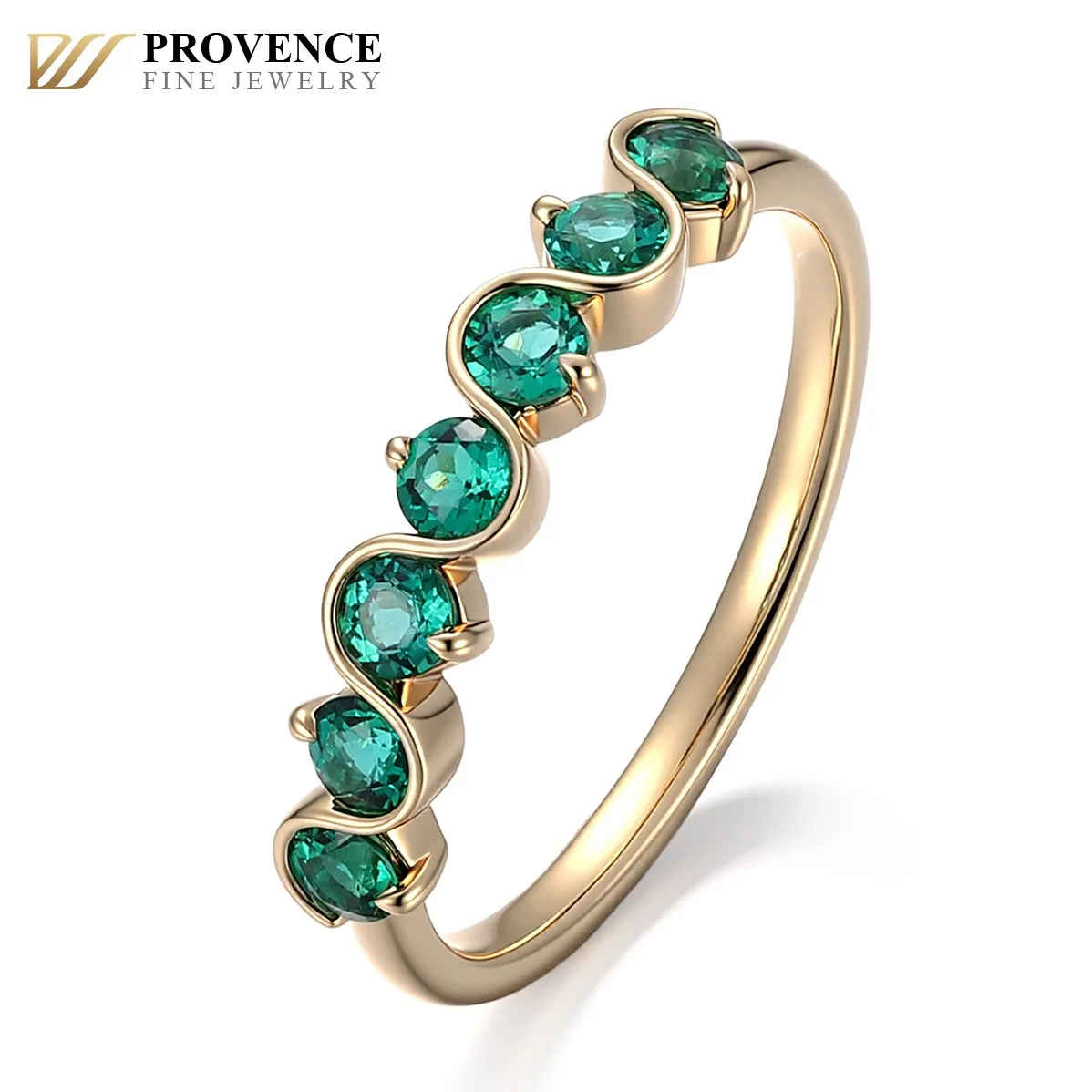 Provence Jewelry 10K Yellow Gold Lab Emerald Half Eternity Ring with Round cut For Women Wedding Anniversary Birthday Gift
Provence Jewelry 10K Yellow Gold Lab Emerald Half Eternity Ring with Round cut For Women Wedding Anniversary Birthday Gift