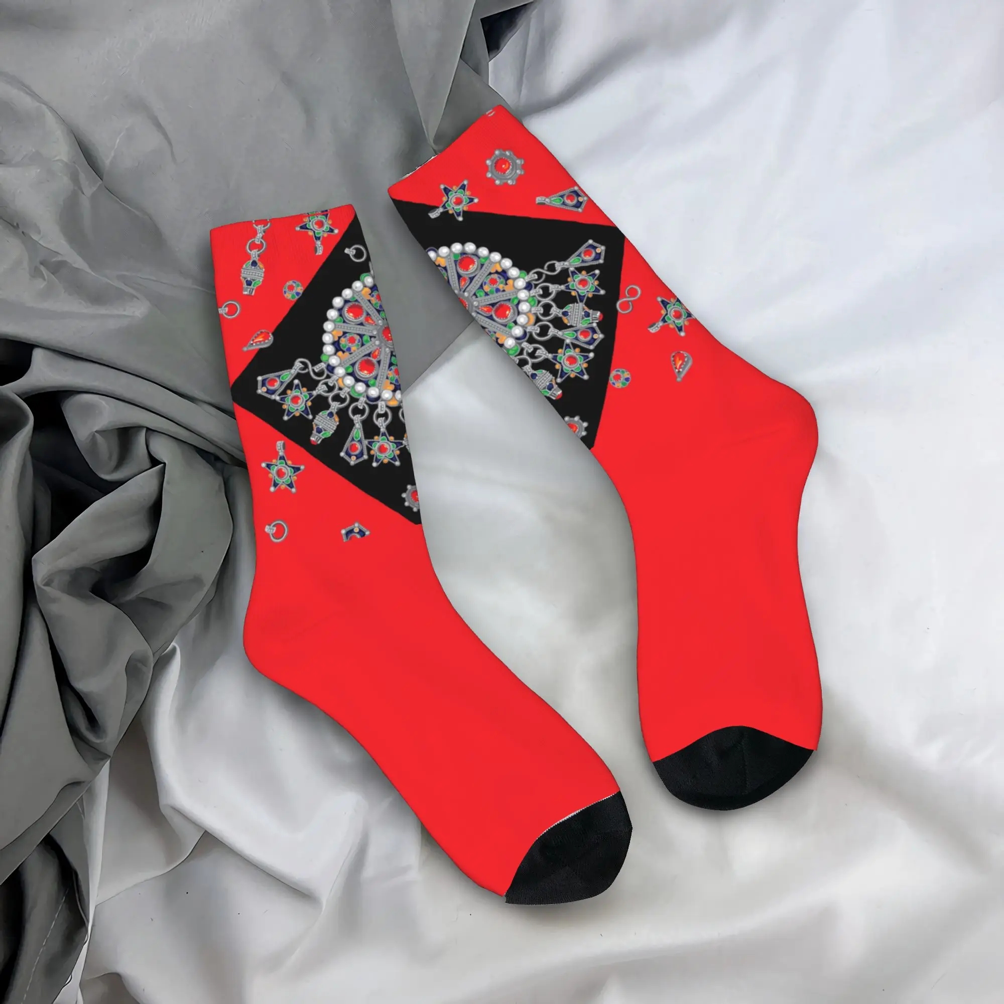 Custom Kabyle Jewelry Men Women Crew Socks Unisex Cute 3D Printed Amazigh Carpet Morocco Dress Socks
Custom Kabyle Jewelry Men Women Crew Socks Unisex Cute 3D Printed Amazigh Carpet Morocco Dress Socks