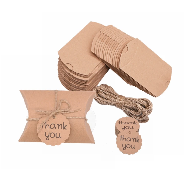 Mini Pillow Shape Candy Boxes Kraft Paper Box DIY Craft Gift Box Bag Wedding Favors Birthday Xmas Thank You Packaging Supplies
Mini Pillow Shape Candy Boxes Kraft Paper Box DIY Craft Gift Box Bag Wedding Favors Birthday Xmas Thank You Packaging Supplies
