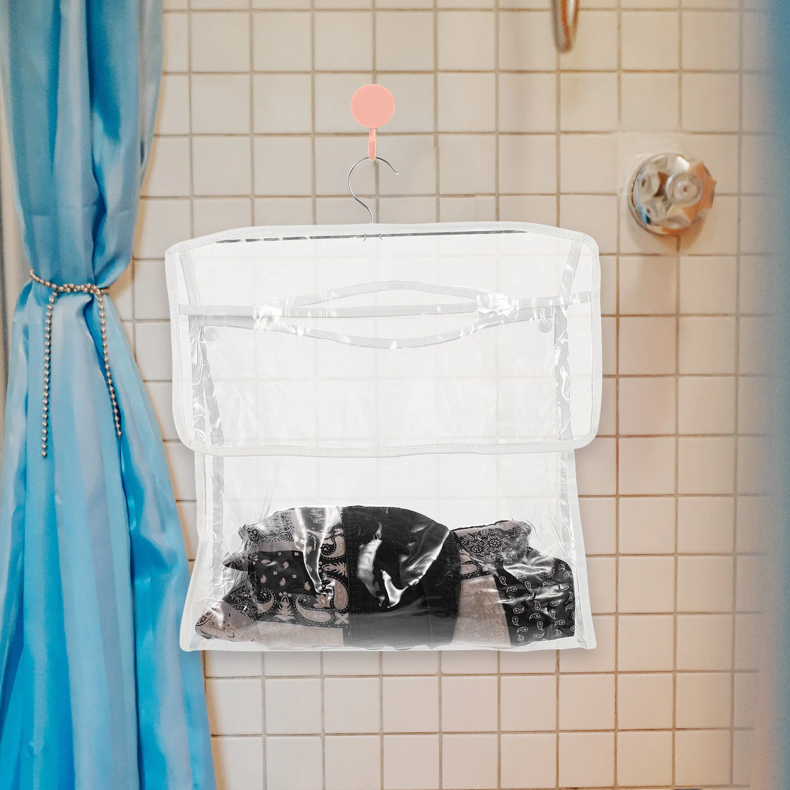 1 pc Bathroom Hanging Bag TPU Clothes Storage Toy Household Toiletry Waterproof Travel Carry Organizing Snap Button Seams Hook
1 pc Bathroom Hanging Bag TPU Clothes Storage Toy Household Toiletry Waterproof Travel Carry Organizing Snap Button Seams Hook