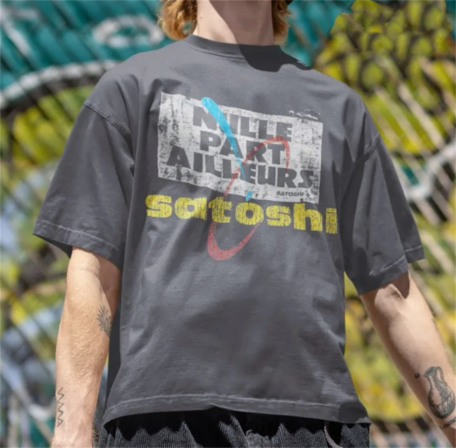 Summer Satoshi Vintage Crack Pattern Printed Washed Cotton High Street Casual Short Sleeve Loose Comfortable Fashion T-shirt
Summer Satoshi Vintage Crack Pattern Printed Washed Cotton High Street Casual Short Sleeve Loose Comfortable Fashion T-shirt