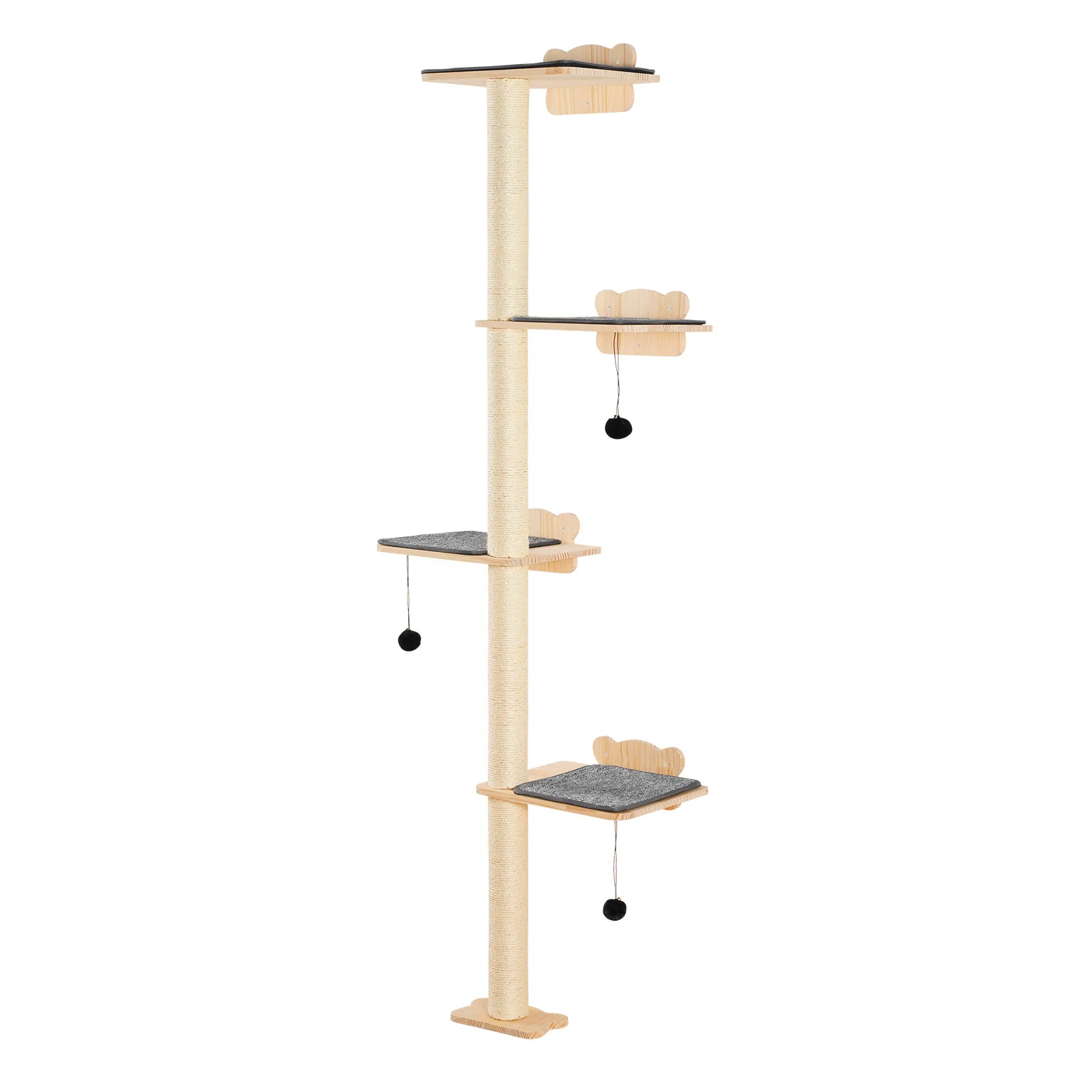 Wall Mounted Cat Shelves Tree with Platform Tree-Shaped Cat Furniture Set
Wall Mounted Cat Shelves Tree with Platform Tree-Shaped Cat Furniture Set