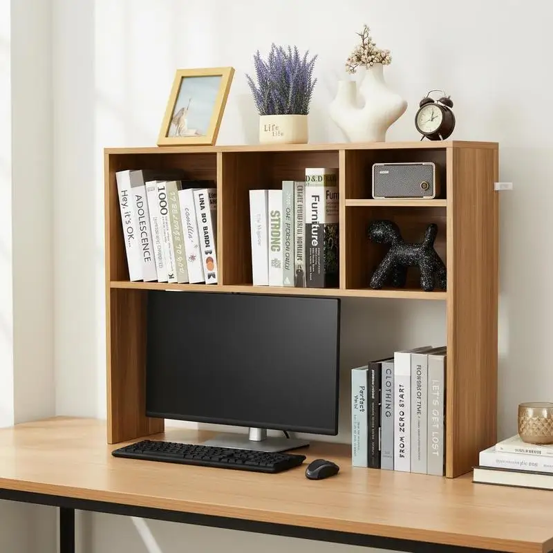 Wood Tabletop Organizer 37" x 9.4" x 28.7" For Office Home Dorm, Open Storage Display Shelf Large Capacity Tiers Desk Hutch Accessory
Wood Tabletop Organizer 37" x 9.4" x 28.7" For Office Home Dorm, Open Storage Display Shelf Large Capacity Tiers Desk Hutch Accessory
