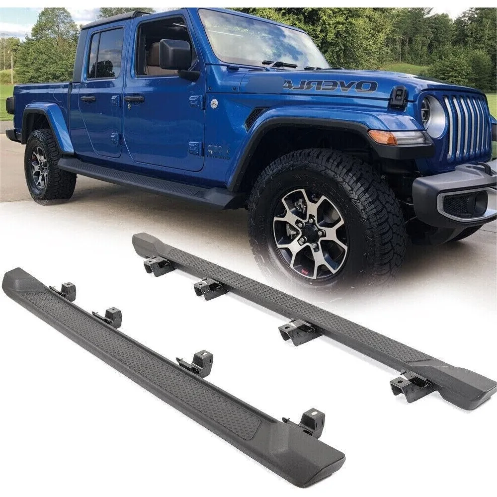 Aluminum Side Running Boards, Truck Side Steps Nerf Bars L+R Compatible for Jeep Gladiator 4 Door 2020/2021/2022/2023/2024/2025
Aluminum Side Running Boards, Truck Side Steps Nerf Bars L+R Compatible for Jeep Gladiator 4 Door 2020/2021/2022/2023/2024/2025