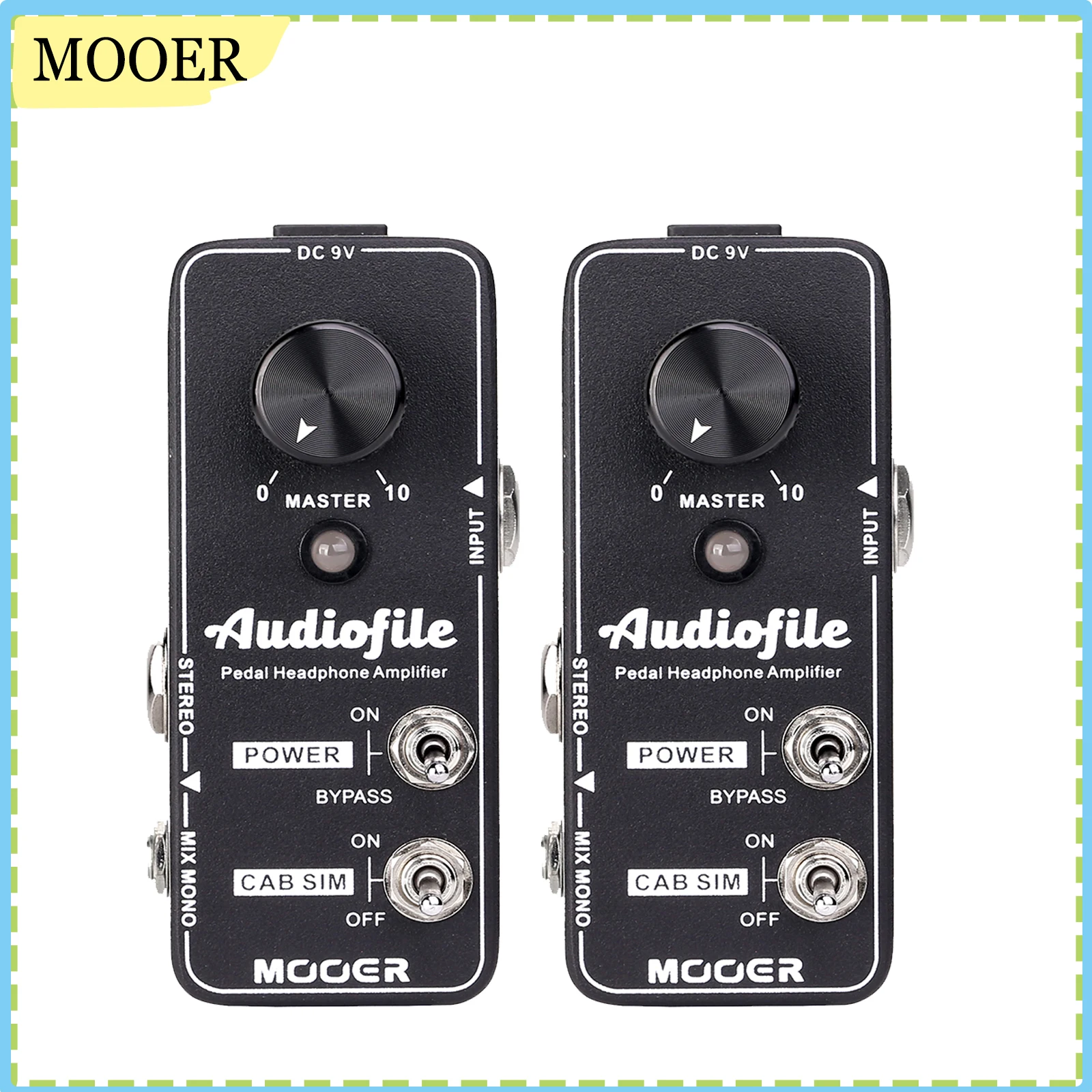 MOOER Audiofile Guitar Headphone Amp Analog, Access to Effects Circuits, Buffer/Clean Boost for Electric Guitar/Bass Effect
MOOER Audiofile Guitar Headphone Amp Analog, Access to Effects Circuits, Buffer/Clean Boost for Electric Guitar/Bass Effect