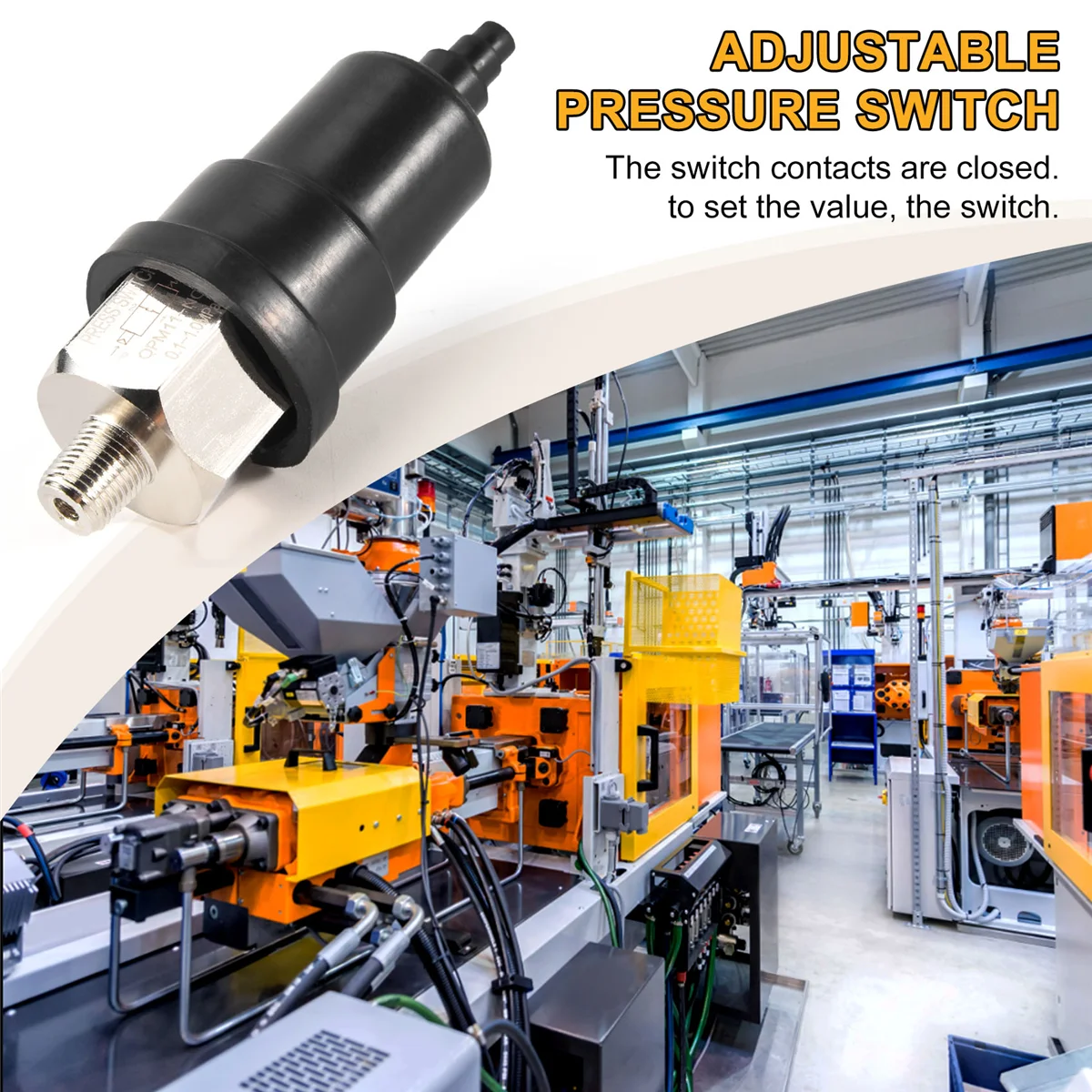 ABLK Reliable 1/8 inch Port Adjustable Diaphragm Type Pressure Switch Nozzle QPM11-NC
ABLK Reliable 1/8 inch Port Adjustable Diaphragm Type Pressure Switch Nozzle QPM11-NC