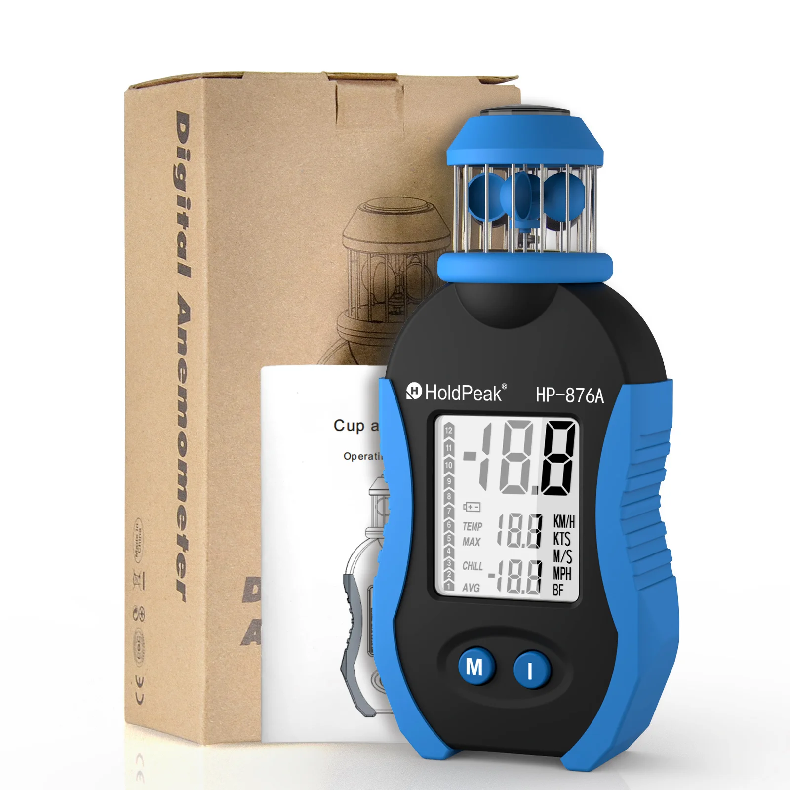 Handheld Anemometer Digital Wind Speed Meter 4 Units KM/H KTS M/S MPH Display Current Avg Max for Sailing Drone Outdoor Home
Handheld Anemometer Digital Wind Speed Meter 4 Units KM/H KTS M/S MPH Display Current Avg Max for Sailing Drone Outdoor Home