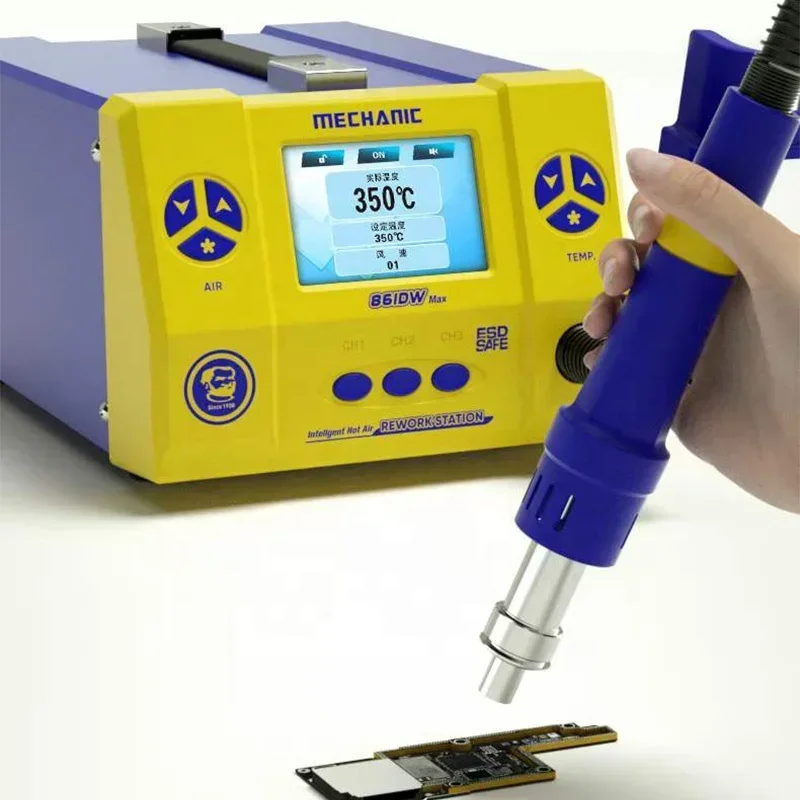 LHNew MECHANIC 861DW Max Hot Air Solder Rework Station for PC Phone Motherboard Repair Soldering Station
LHNew MECHANIC 861DW Max Hot Air Solder Rework Station for PC Phone Motherboard Repair Soldering Station