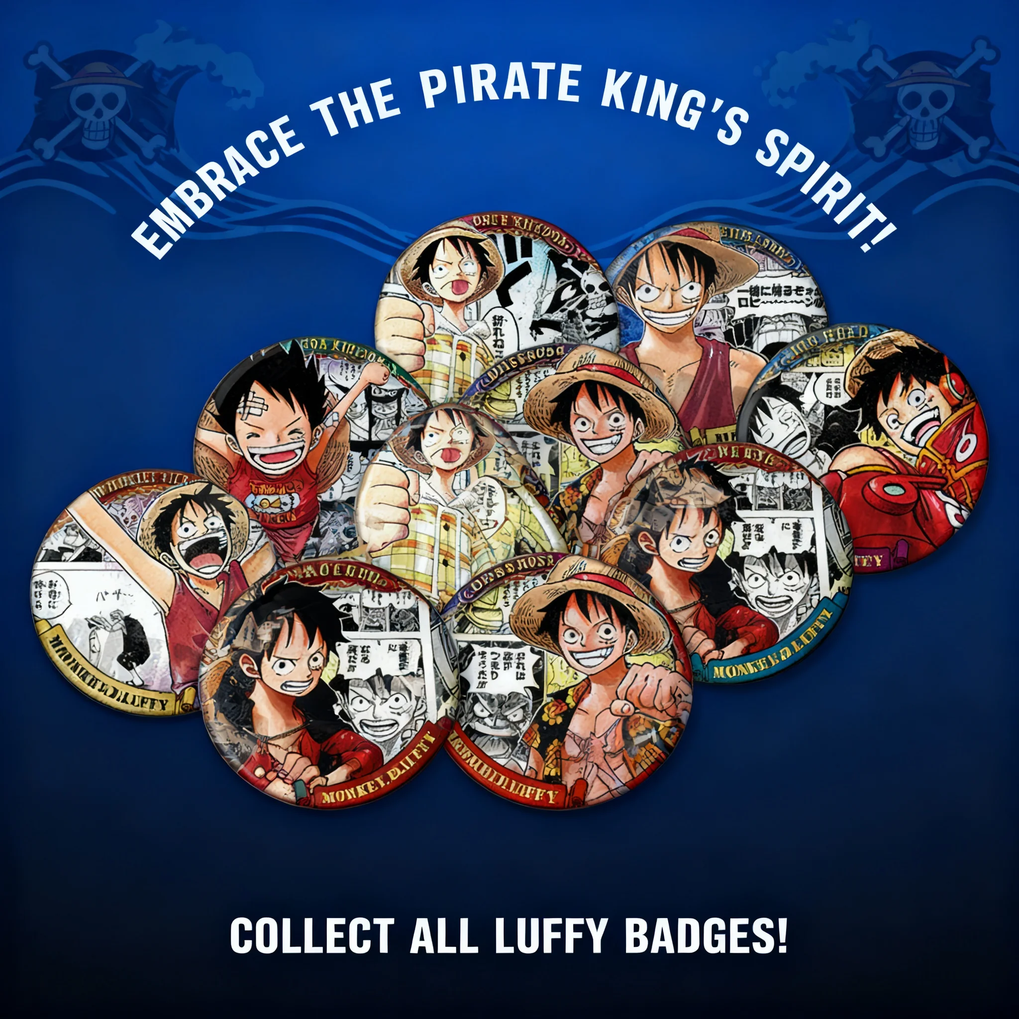 One Piece Anime Luffy Cosplay Badge Pin Brooch Keychain Accessory Shiny Film Medal Merchandise Goods Cosplay Badge Pin Brooch
One Piece Anime Luffy Cosplay Badge Pin Brooch Keychain Accessory Shiny Film Medal Merchandise Goods Cosplay Badge Pin Brooch