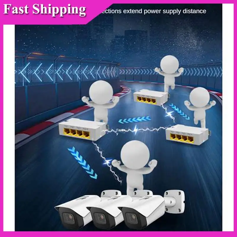 Sensitive 4Pcs 3 Port POE Extender IEEE802.3Af 10/100/1000Mbps 1 To 3 Network Switch Repeater For Poe Switch NVR IP Camera AP Sp
Sensitive 4Pcs 3 Port POE Extender IEEE802.3Af 10/100/1000Mbps 1 To 3 Network Switch Repeater For Poe Switch NVR IP Camera AP Sp