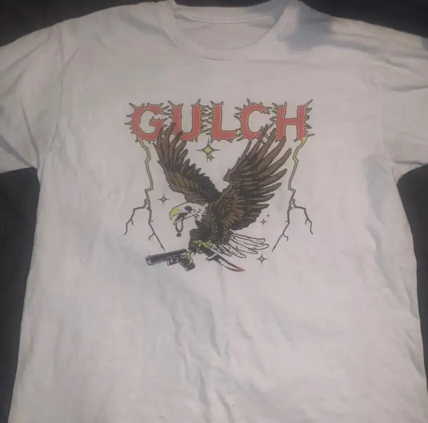 Редкая футболка Gulch band, топор для измельчения футболки, переделка рубашки TE7219
Редкая футболка Gulch band, топор для измельчения футболки, переделка рубашки TE7219