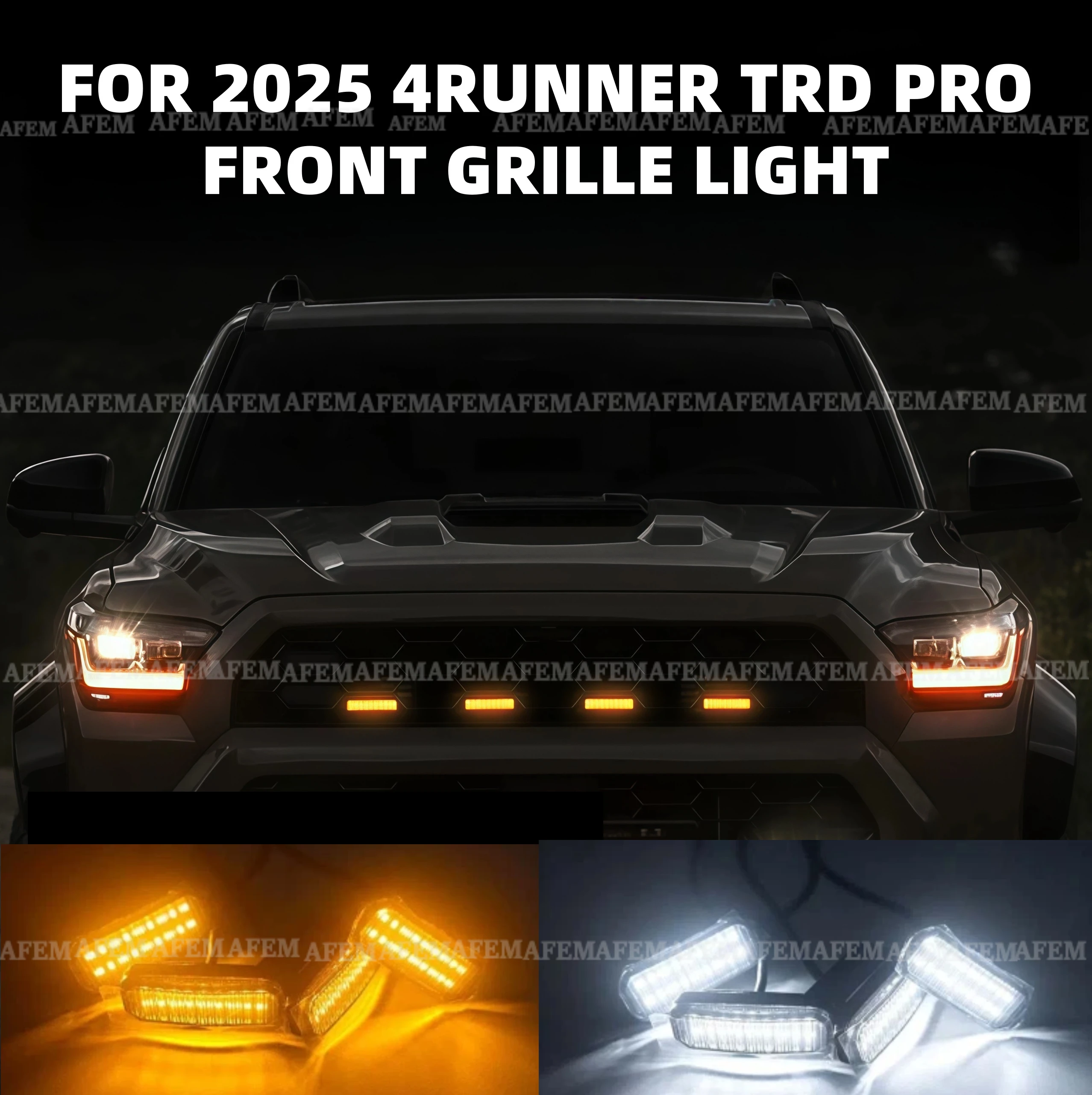 For 2025 4Runner TRD Pro Specialized center grid small yellow light Front Grille Lights Daytime Running Warning Light
For 2025 4Runner TRD Pro Specialized center grid small yellow light Front Grille Lights Daytime Running Warning Light