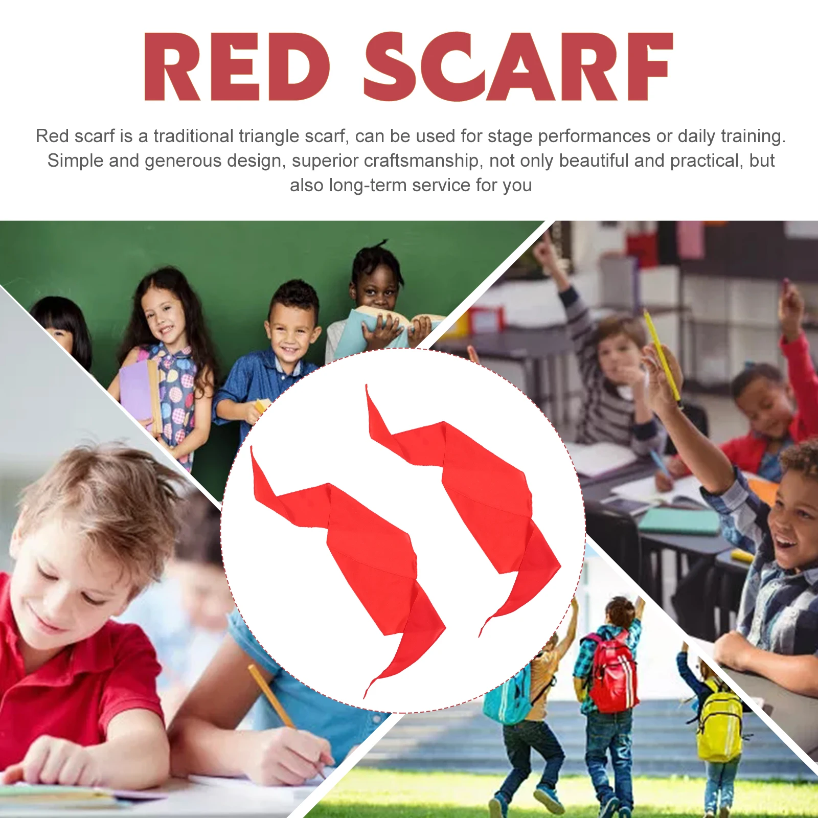 2Pcs Red Props Triangle Cloth Kids Dancing Lightweight Comfortable Kids Dancing Scarfs Stage
2Pcs Red Props Triangle Cloth Kids Dancing Lightweight Comfortable Kids Dancing Scarfs Stage