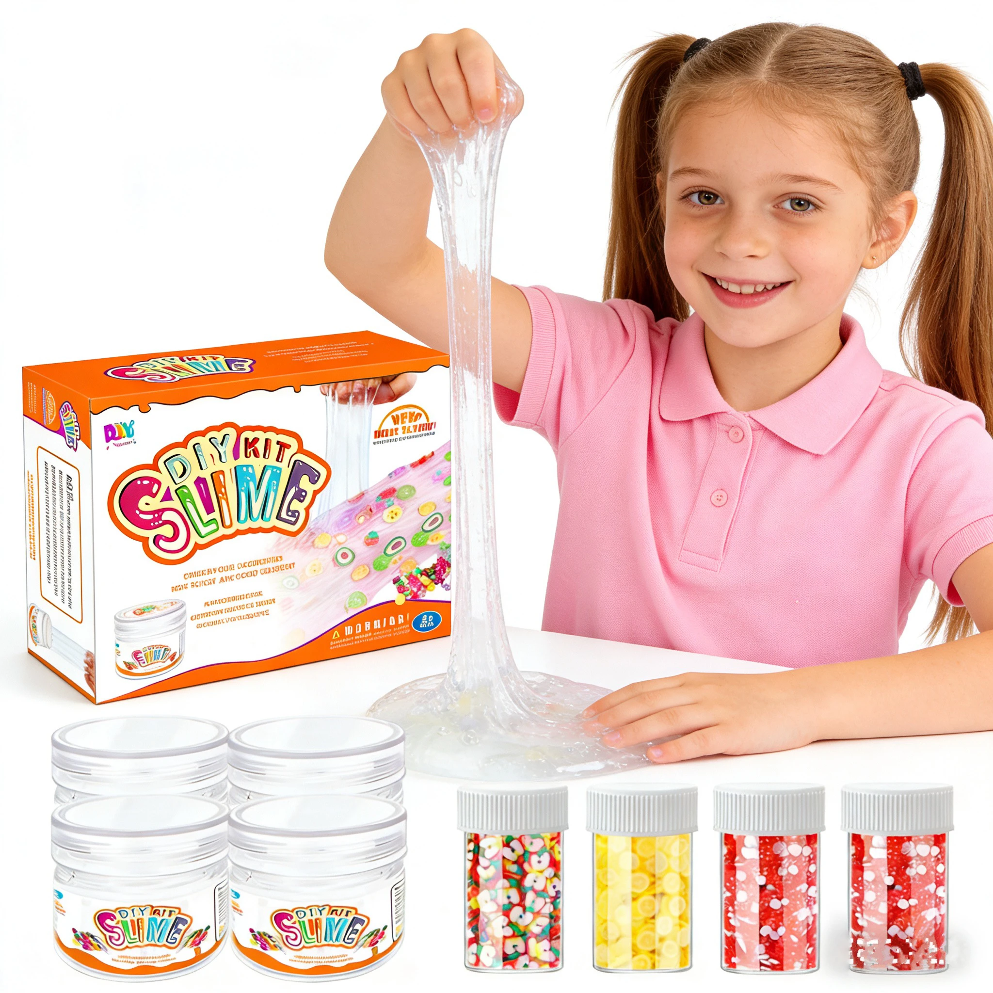 4 Bottles Slime with Accessories DIY Craft Kit Sensory Stress Relief Toy for Kids Learning Play
4 Bottles Slime with Accessories DIY Craft Kit Sensory Stress Relief Toy for Kids Learning Play