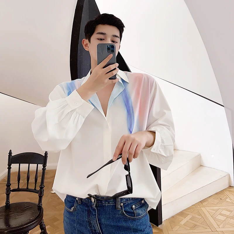 2024 Spring Summer Men New Korean Loose Print Shirts Male Single-breasted Casual Shirt Mens Turn Down Collar Blouses F240
2024 Spring Summer Men New Korean Loose Print Shirts Male Single-breasted Casual Shirt Mens Turn Down Collar Blouses F240