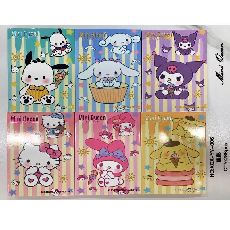 Палетка из 12 цветов Sanrioed Hello Kittys, Палетка My Melody, милые и прочные водостойкие тени для век, праздничные подарки
Палетка из 12 цветов Sanrioed Hello Kittys, Палетка My Melody, милые и прочные водостойкие тени для век, праздничные подарки