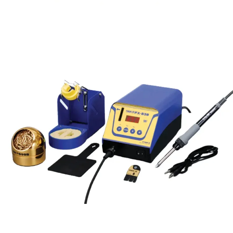 Паяльная станция HAKKO FX-838, 100% оригинал, 110 В/220 В, профессиональная электронная сварочная станция 150 Вт для SMD PCB IC, инструменты для ремонта
Паяльная станция HAKKO FX-838, 100% оригинал, 110 В/220 В, профессиональная электронная сварочная станция 150 Вт для SMD PCB IC, инструменты для ремонта