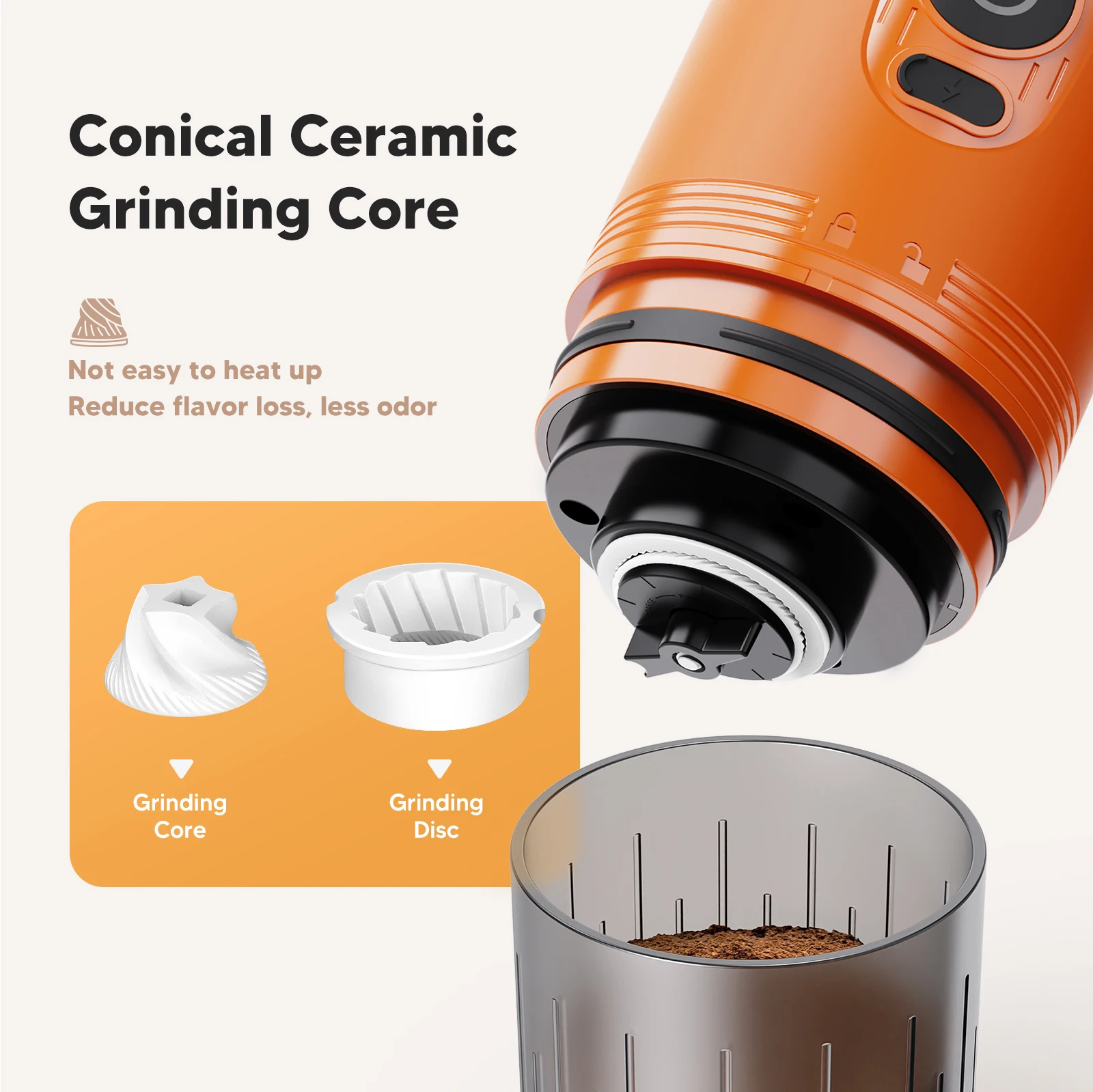 Portable Electric Coffee Bean Grinder Household Ceramic Core Adjustable Coffee Machine Rechargeable Grinders
Portable Electric Coffee Bean Grinder Household Ceramic Core Adjustable Coffee Machine Rechargeable Grinders