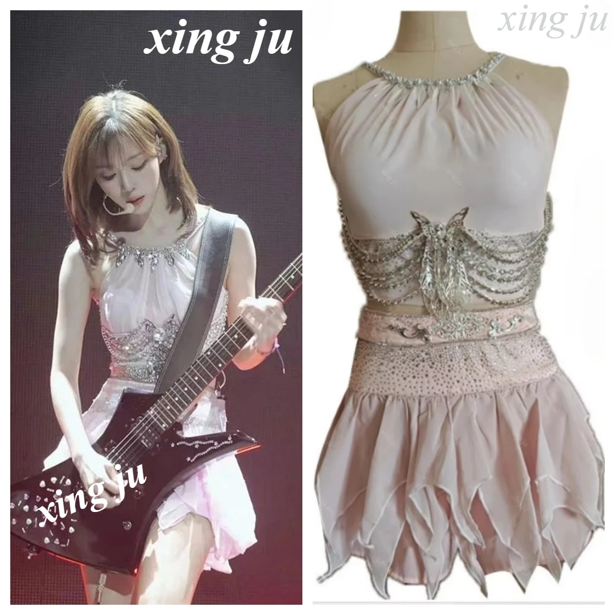 Kpop Singer Women Stage Dance Performance Outfits Ladies Nightclub Dancer Costume Sling Vest Slim Crop Tops Sexy Irregular Skirt
Kpop Singer Women Stage Dance Performance Outfits Ladies Nightclub Dancer Costume Sling Vest Slim Crop Tops Sexy Irregular Skirt