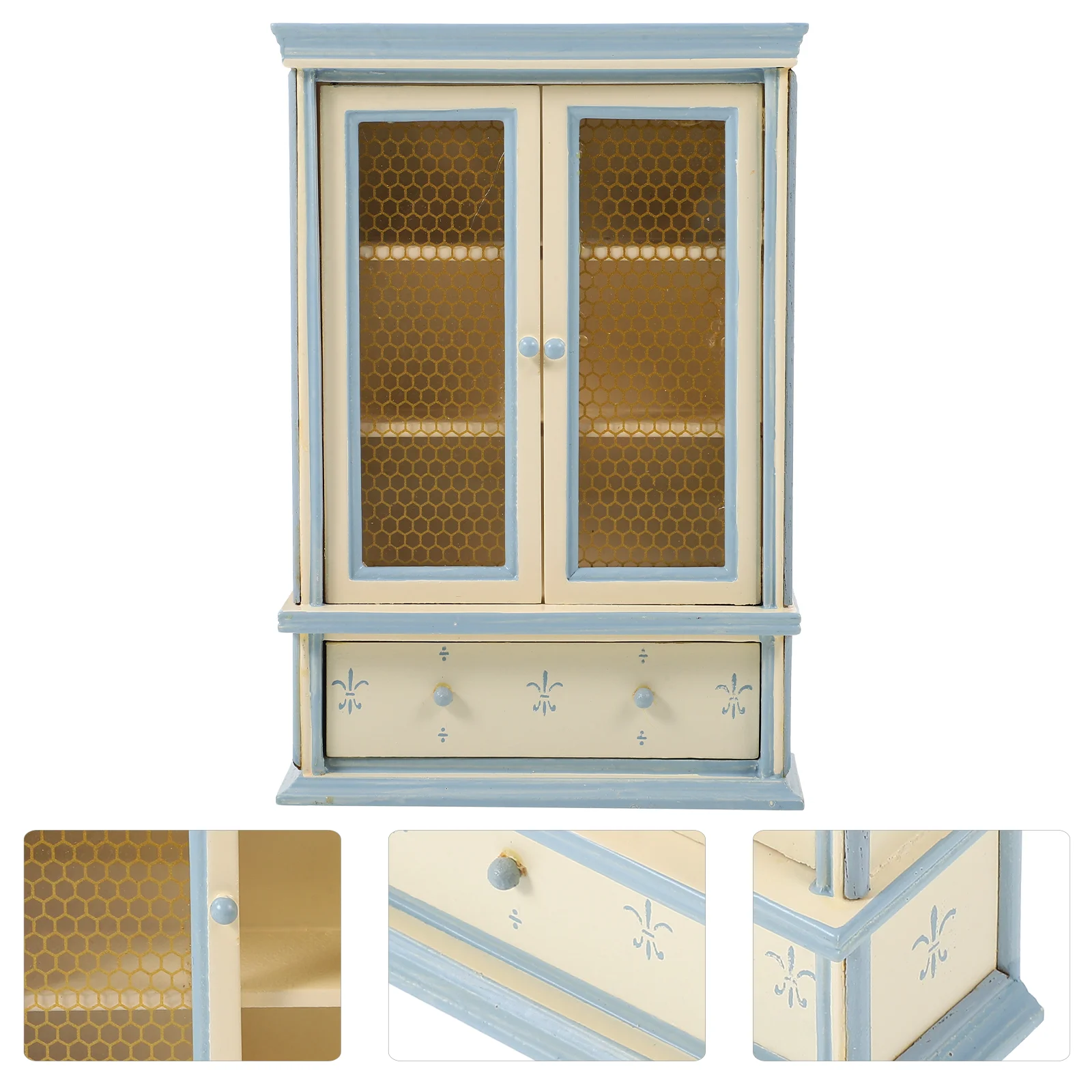 Dollhouse Bookshelf Cabinet Model Mini Desktop Ornament Wall for Kids Classic Furniture Wooden Child
Dollhouse Bookshelf Cabinet Model Mini Desktop Ornament Wall for Kids Classic Furniture Wooden Child