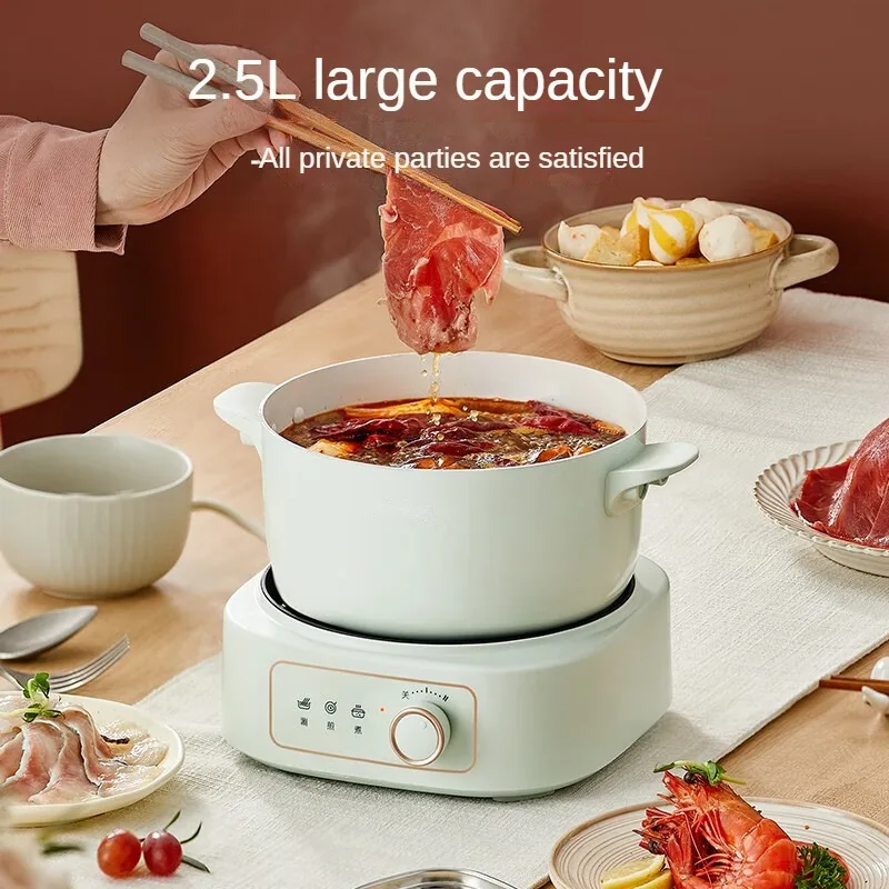 Electric Cooking Pot Electric Hot Pot 2.5L Fast Thermoelectric Fry Pot Household Electric Pot Ceramic Oil Coating DHG-D25G2
Electric Cooking Pot Electric Hot Pot 2.5L Fast Thermoelectric Fry Pot Household Electric Pot Ceramic Oil Coating DHG-D25G2