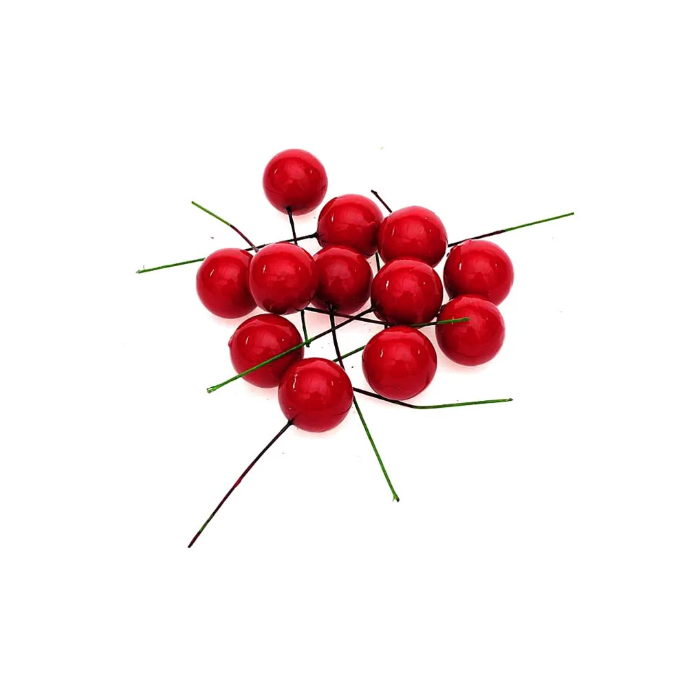 48pcs Faux Cherry Decor Realistic Artificial Berries Pendant Red Fake Fruit for Christmas Party Home Kitchen Display
48pcs Faux Cherry Decor Realistic Artificial Berries Pendant Red Fake Fruit for Christmas Party Home Kitchen Display