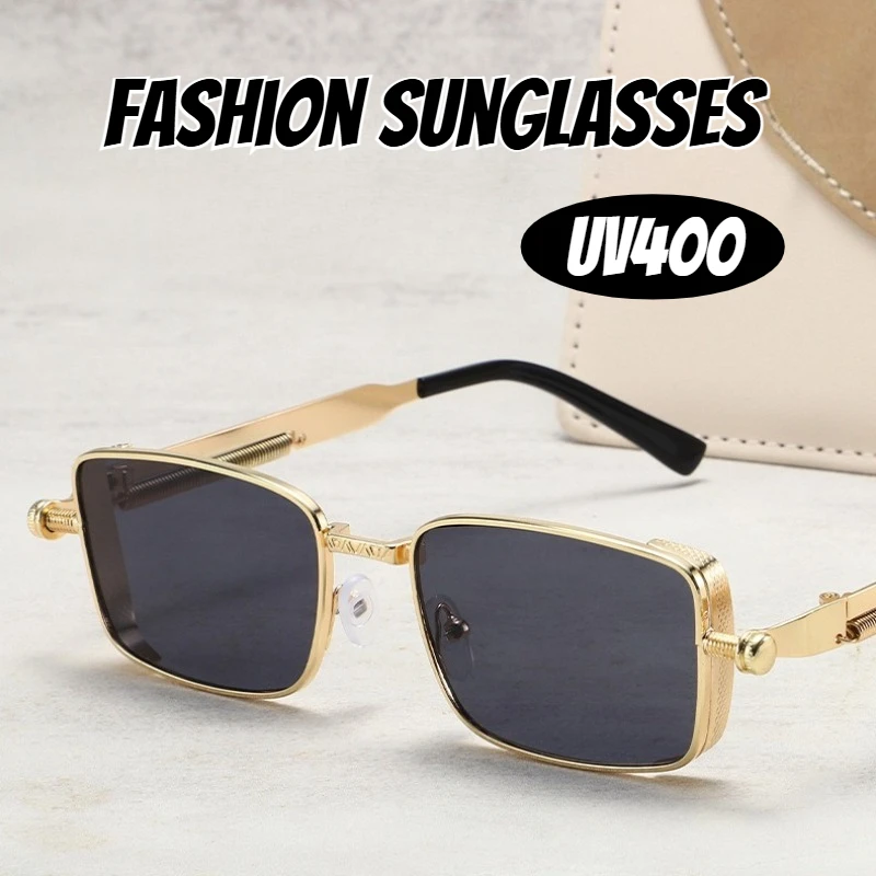 Men's Retro Square Punk Sunglasses Women's Luxury Metal-Frame Eyeglasses Outdoor Fishing, Cycling, and Driving Sunglasses
Men's Retro Square Punk Sunglasses Women's Luxury Metal-Frame Eyeglasses Outdoor Fishing, Cycling, and Driving Sunglasses