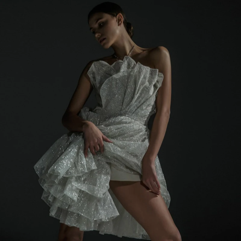 Sequins Ruffles Custom Made Casual Summer Women's Dresses Layered Party Dresses For Party 2022 Chiffon Mini Dress For Woman
Sequins Ruffles Custom Made Casual Summer Women's Dresses Layered Party Dresses For Party 2022 Chiffon Mini Dress For Woman