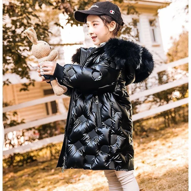 5-14 Years Teenagers Girls Winter Jacket Big Fur Collar Long Style Cold Proof Hooded Coat For Kids Thick Keep Warm Clothes
5-14 Years Teenagers Girls Winter Jacket Big Fur Collar Long Style Cold Proof Hooded Coat For Kids Thick Keep Warm Clothes