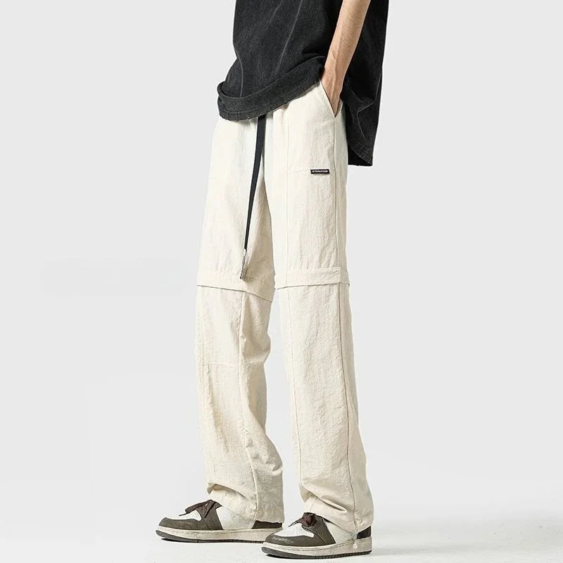 Stacked Trousers Man Straight Wide Aesthetic Techwear Nylon Harajuku New In Street Slacks Designer Long Emo Cargo Pants for Men
Stacked Trousers Man Straight Wide Aesthetic Techwear Nylon Harajuku New In Street Slacks Designer Long Emo Cargo Pants for Men