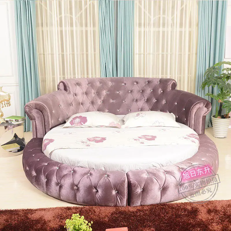 French Modern Queen Size Bedroom Beds Double Adults European Living Room Round Bed Italian Fabric Frames Luxury Furniture
French Modern Queen Size Bedroom Beds Double Adults European Living Room Round Bed Italian Fabric Frames Luxury Furniture