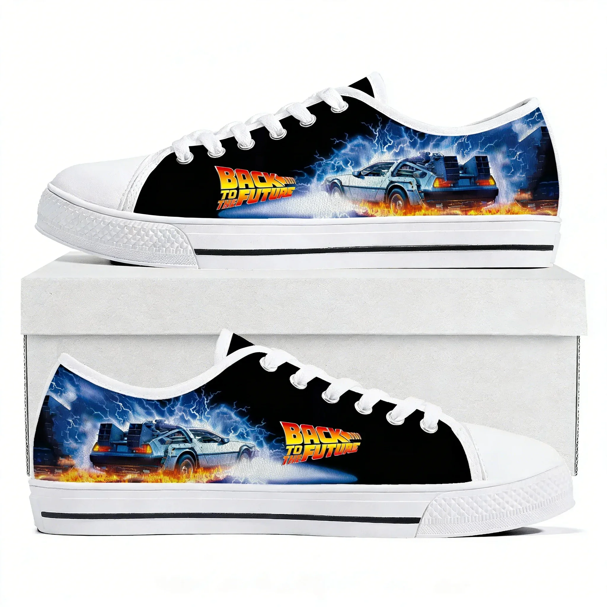 Кроссовки унисекс из канваса в стиле научно-фантастических фильмов «Назад в будущее», низкие, легкие, на плоской подошве, повседневные
Кроссовки унисекс из канваса в стиле научно-фантастических фильмов «Назад в будущее», низкие, легкие, на плоской подошве, повседневные