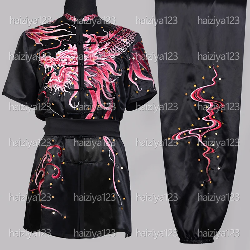 Upscale Wushu uniform Kungfu clothes Martial arts Changquan outfit Embroidered Dragon for male female girl boy kids adults
Upscale Wushu uniform Kungfu clothes Martial arts Changquan outfit Embroidered Dragon for male female girl boy kids adults