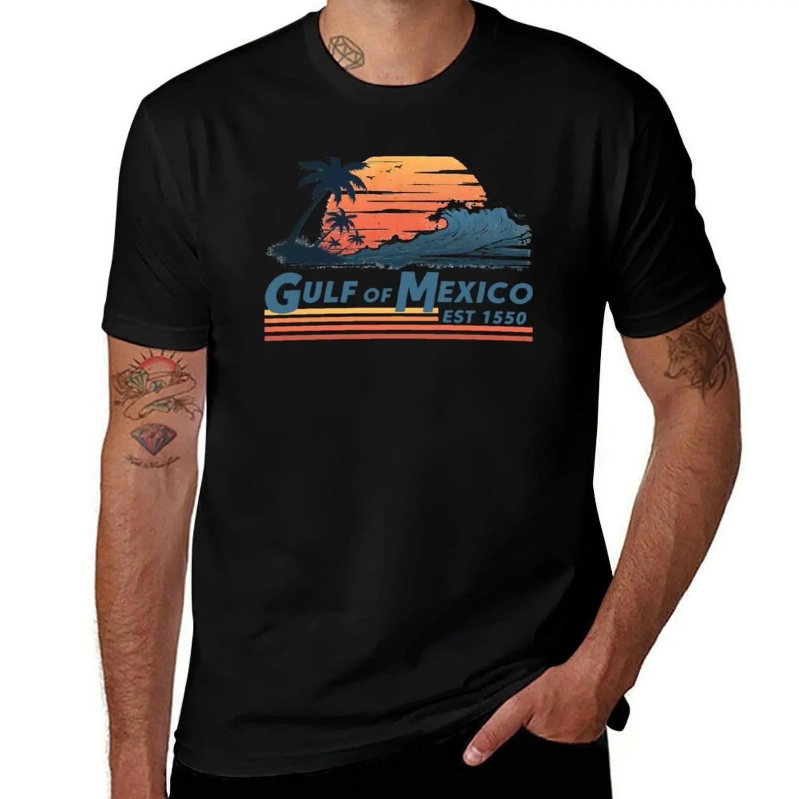 Retro Gulf of Mexico EST 1550 Gulf T-Shirt luxury designer graphic t shirt vintage funny gifts sports fans mens t shirts
Retro Gulf of Mexico EST 1550 Gulf T-Shirt luxury designer graphic t shirt vintage funny gifts sports fans mens t shirts