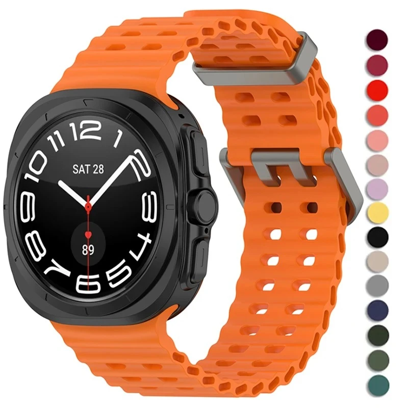 Silicone Strap for Samsung Galaxy Watch Ultra 47mm Band Soft Sports Correa Bracelet For Galaxy Ultra 47mm Men Women Watchband
Silicone Strap for Samsung Galaxy Watch Ultra 47mm Band Soft Sports Correa Bracelet For Galaxy Ultra 47mm Men Women Watchband