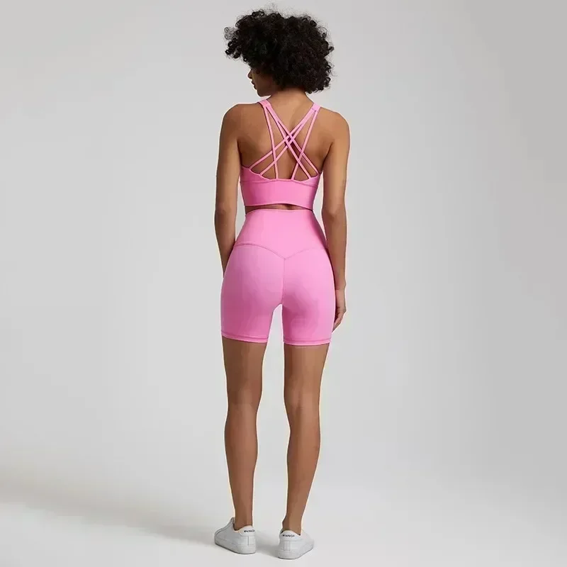 Lemon Women Gym Yoga Set Workout Training Women Sports Suit High Waist Short And Fitness Bra 2pcs Short Legging With Chest Pad
Lemon Women Gym Yoga Set Workout Training Women Sports Suit High Waist Short And Fitness Bra 2pcs Short Legging With Chest Pad